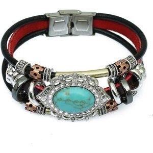 Leather Bracelets for Women Multilayer Bracelets for Women with Genuine Leather